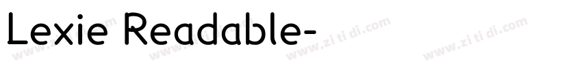 Lexie Readable字体转换